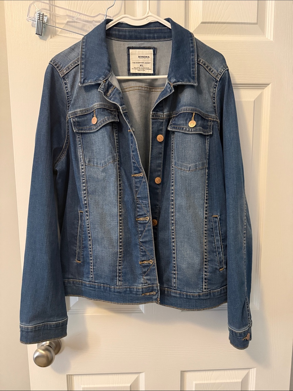 Sonoma Classic Blue Denim Jacket with Button Front